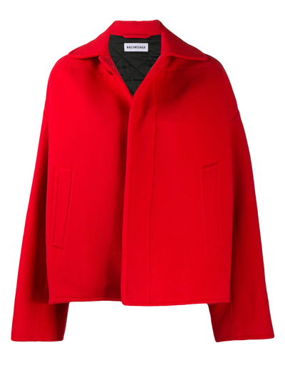 Shop Balenciaga Women's Jackets -  - In Red Wool