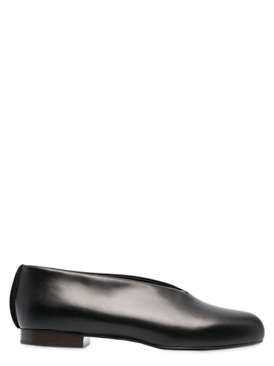 Shop Lemaire Women's Loafers -  - In Black Leather