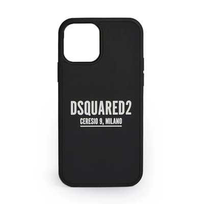 Dsquared2 Solid Color Iphone 13 Pro Case With Contrasting Logo In Black