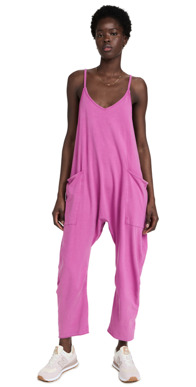 Shop Fp Movement By Free People Hot Shot Onesie Jumpsuit In Magenta Disco