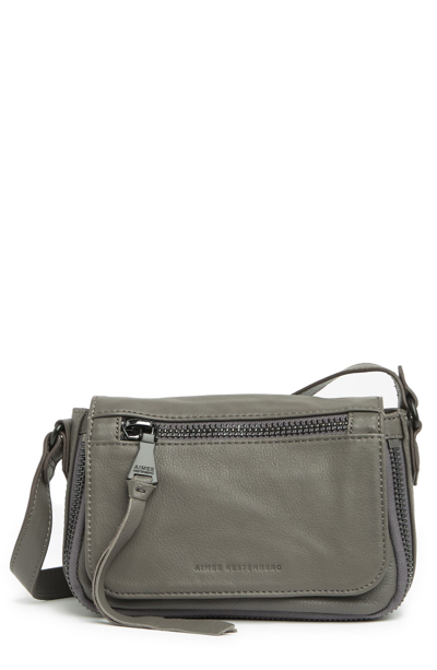 Shop Aimee Kestenberg Sorrento Leather Crossbody Bag In Glacier Grey