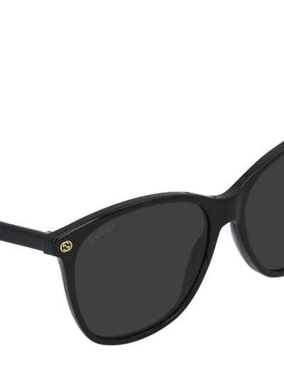 Shop Gucci Gg0024s Black Female Sunglasses