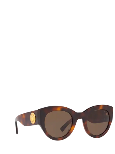 Shop Versace Ve4353 Havana Female Sunglasses