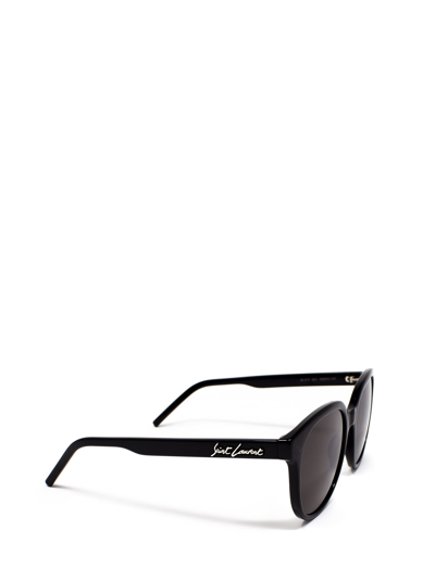 Shop Saint Laurent Sl 317 Black Female Sunglasses