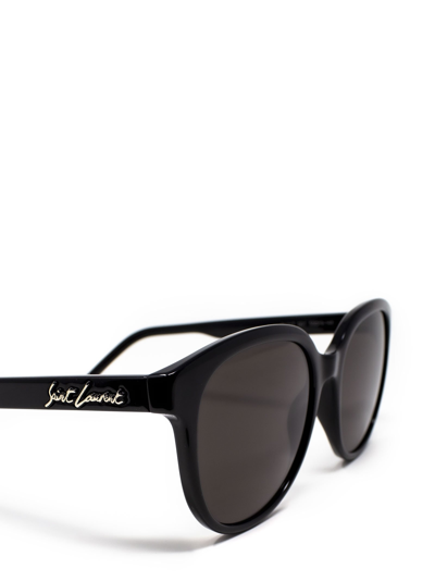Shop Saint Laurent Sl 317 Black Female Sunglasses