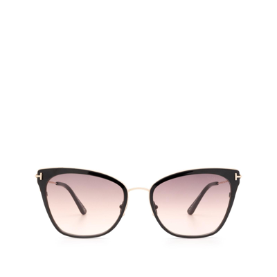 Shop Tom Ford Ft0843 Shiny Black Female Sunglasses