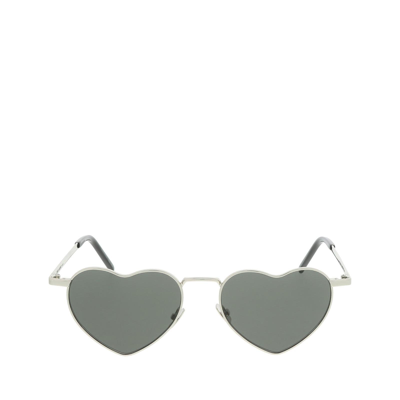 Shop Saint Laurent Sl 301 Silver Female Sunglasses