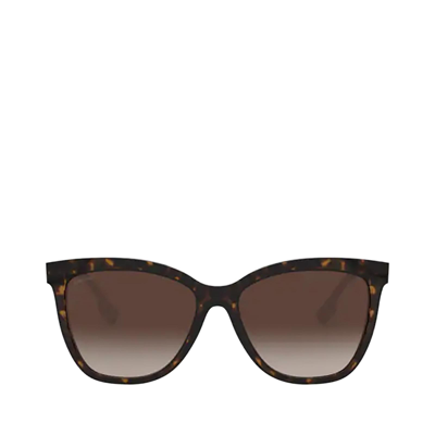 Shop Burberry Be4308 Dark Havana Female Sunglasses