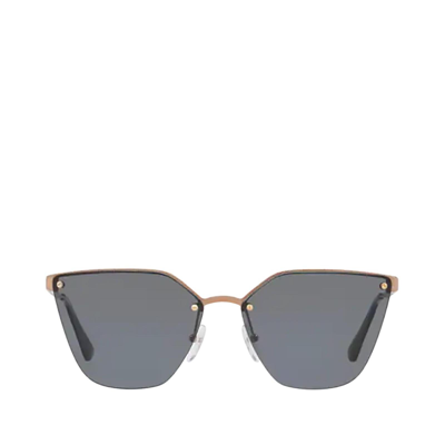 Prada Grey Cat Eye Ladies Sunglasses Pr 68ts 7oe5z1 63 In Gold