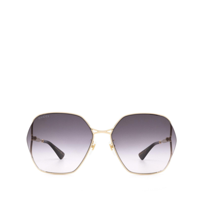 Shop Gucci Gg0818sa Gold Female Sunglasses