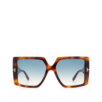 Shop Tom Ford Ft0790 Blonde Havana