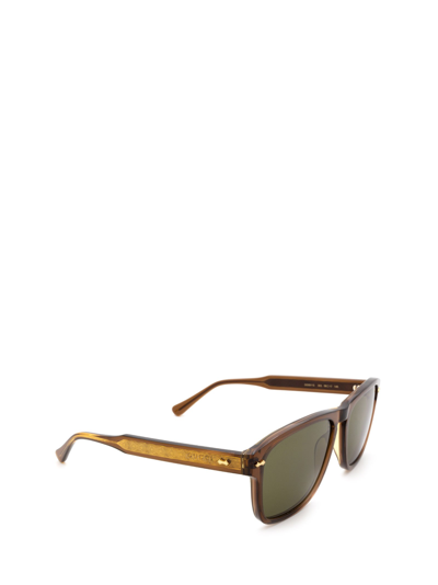 Shop Gucci Gg0911s Brown Male Sunglasses