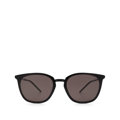 Shop Saint Laurent Sl 375 Slim Black Female Sunglasses