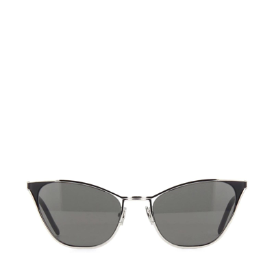 Shop Saint Laurent Sl 409 Silver Fe