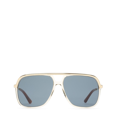 Shop Gucci Unisex  Gg0200s Transparent Brown Unisex Sunglasses