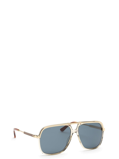 Shop Gucci Unisex  Gg0200s Transparent Brown Unisex Sunglasses