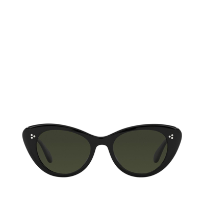 Shop Oliver Peoples Ov5415su Black Female Sunglasses