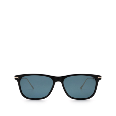 Shop Tom Ford Ft0813 Shiny Black Male Sunglasses