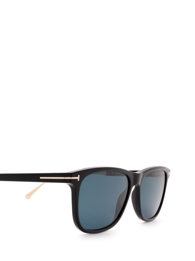 Shop Tom Ford Ft0813 Shiny Black Male Sunglasses