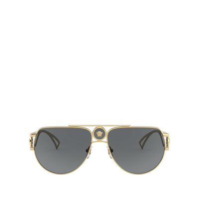 Shop Versace Ve2225 Gold Male Sunglasses