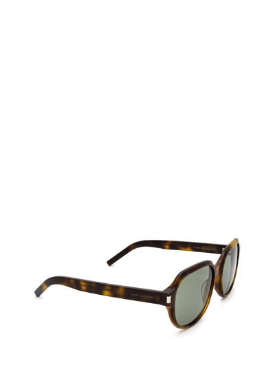 Shop Saint Laurent Sl 496 Havana Female Sunglasses