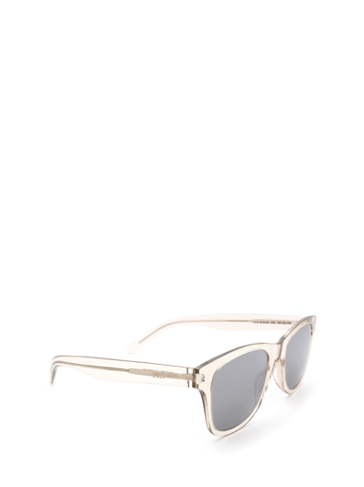 Shop Saint Laurent Unisex  Sl 51-b Slim Beige Unisex Sunglasses
