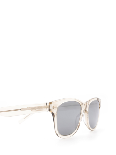 Shop Saint Laurent Unisex  Sl 51-b Slim Beige Unisex Sunglasses