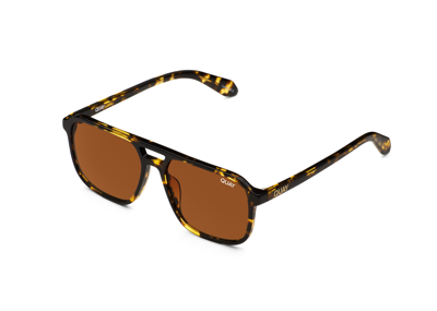 Shop Quay On The Fly Large Rx In Shiny Yellow Tortoise,orange Rx