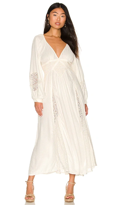 Shop Free People Southwest Lace Maxi Dress In Ivory