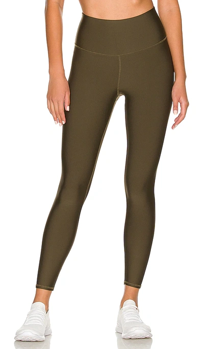 Shop Alo Yoga High Waist 7/8 Airlift Legging In Olive