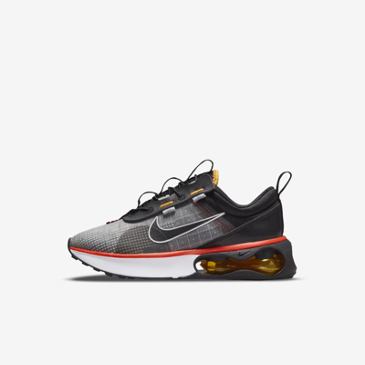 Shop Nike Air Max 2021 Little Kids' Shoes In Black,mystic Red,cosmic Clay,white
