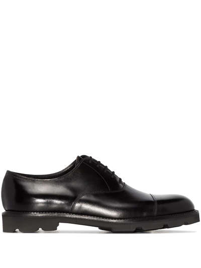 Shop John Lobb City Ii Derby Shoes In Schwarz