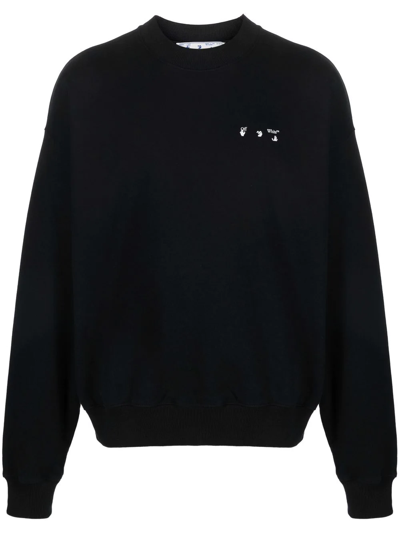 Shop Off-white Logo-print Sweatshirt In Schwarz