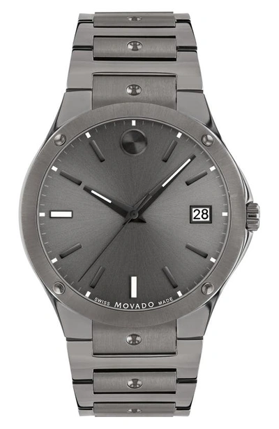 Shop Movado Se Bracelet Watch, 32mm In Grey