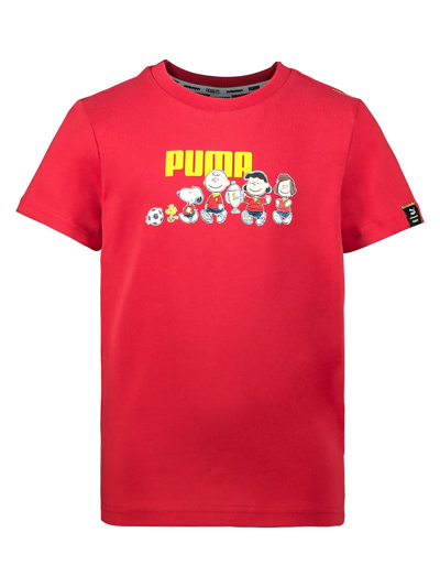 Shop Puma Kids T-shirt In Red