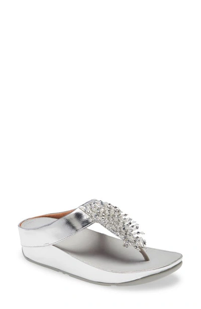 Shop Fitflop Rumba Sandal In Silver