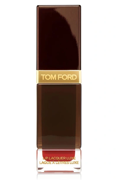 Shop Tom Ford Lip Lacquer Luxe In 16 Scarlet Rouge / Matte