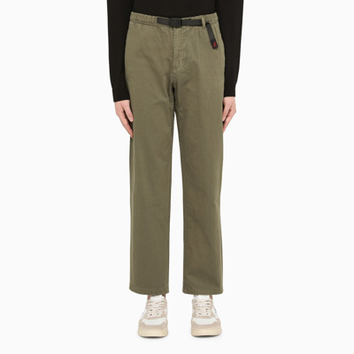 Shop Gramicci Dark Green Belted Trousers