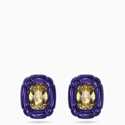 Shop Swarovski Purple/yellow Dulcis Clip Earrings