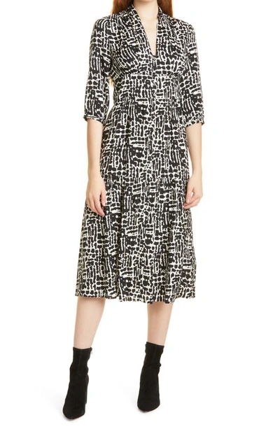 Shop Ba&sh Oline Abstract Print Dress In Black