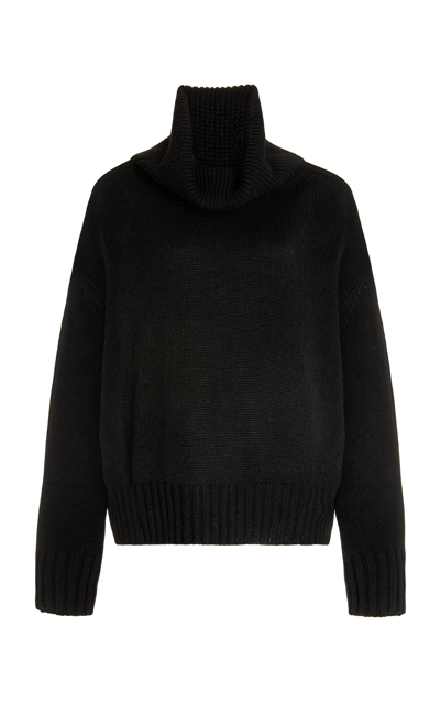 Shop Lisa Yang Women's Lucca Oversized Cashmere Turtleneck Sweater In Black
