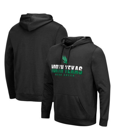 Colosseum Men's Black North Texas Mean Green Lantern Pullover Hoodie In Black