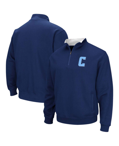 Colosseum Men's Navy Columbia University Tortugas Team Logo Quarter-zip Jacket In Navy