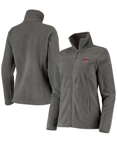 Shop Columbia Women's Charcoal Ohio State Buckeyes Give Go Ii Fleece Full-zip Jacket