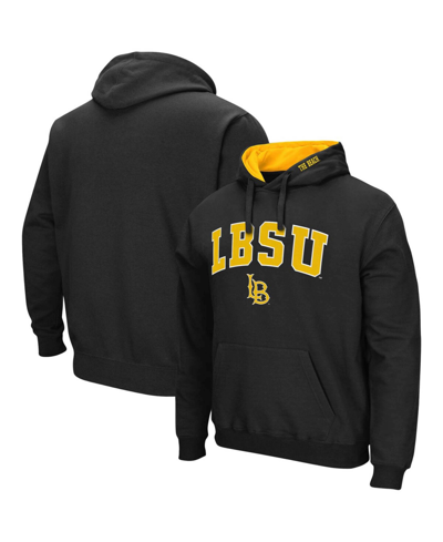 Shop Colosseum Men's Black Long Beach State 49ers Arch And Logo Pullover Hoodie