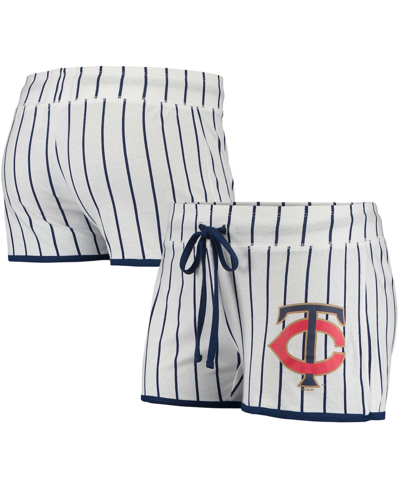 Shop Concepts Sport Women's White Minnesota Twins Vigor Pinstripe Sleep Short