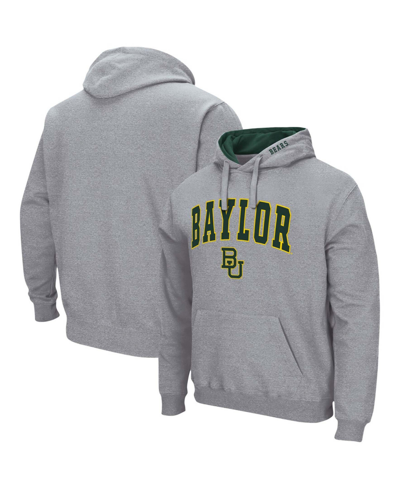 Shop Colosseum Men's Heathered Gray Baylor Bears Arch Logo 3.0 Pullover Hoodie