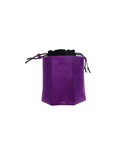 Shop Attico Shoulder Bag In Purple