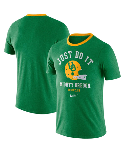 Nike Men's Green Oregon Ducks Vault Helmet Tri-Blend T-Shirt