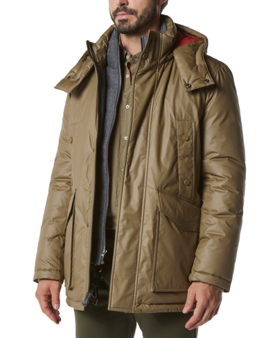 Shop Marc New York Men's Oxley Tumbled Resin Parka Jacket In Birch